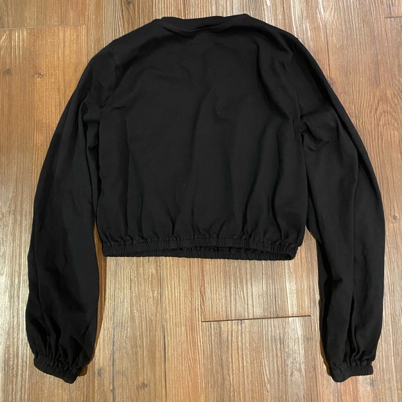 Aritzia Wilfred Long Sleeve Black Top - Picture 3 of 3